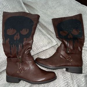Style &CO skull boots new